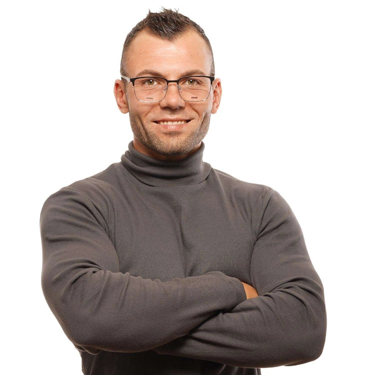 Okulary oprawki Męskie BMW BW5017 005 56 Czarne