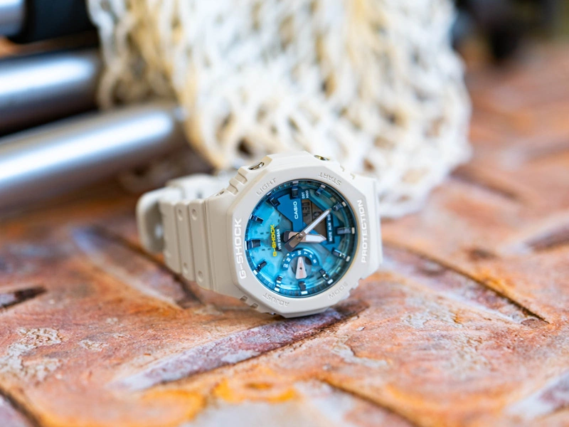 Zegarek męski CASIO G-SHOCK GA-2100AS-5AER Octagon