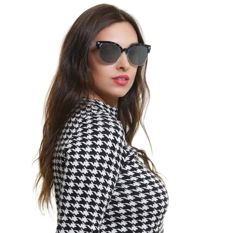 Okulary przeciwsłoneczne damskie Dsquared2 DQ0260-K 55C 57 Niebieskie