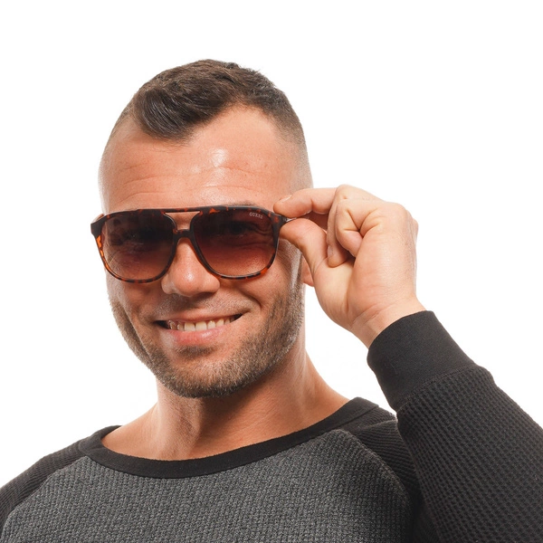 Okulary przeciwsłoneczne męskie Guess GF5084 52F 60 Brązowe
