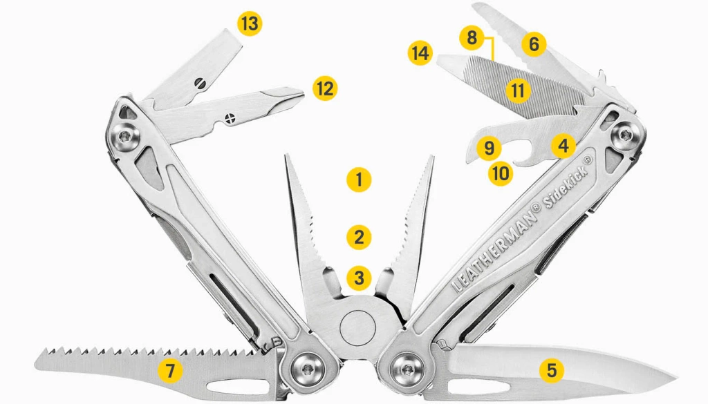 Multitool Leatherman Sidekick 831439 Srebrny