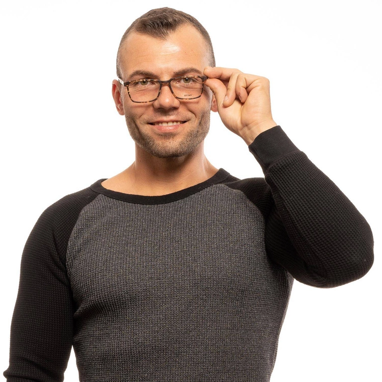 Okulary oprawki Męskie Sting VST205 6YAM 52 Brązowe