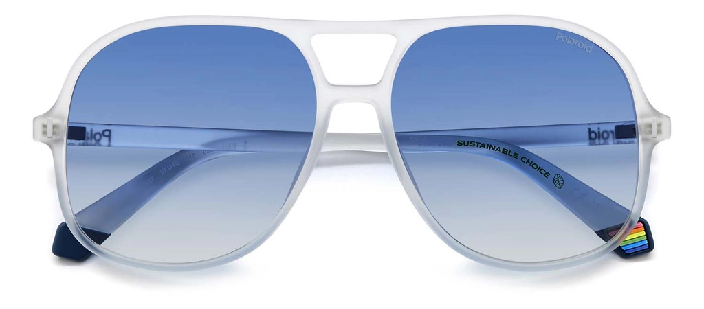 Okulary przeciwsłoneczne Unisex Polaroid PLD 6217/S 2M4Z7 57 Białe