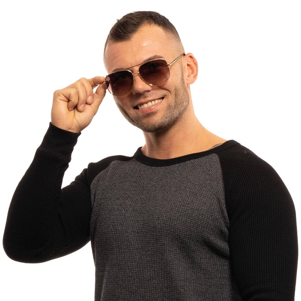 Okulary przeciwsłoneczne męskie Guess GF0207 32F 60 Złote