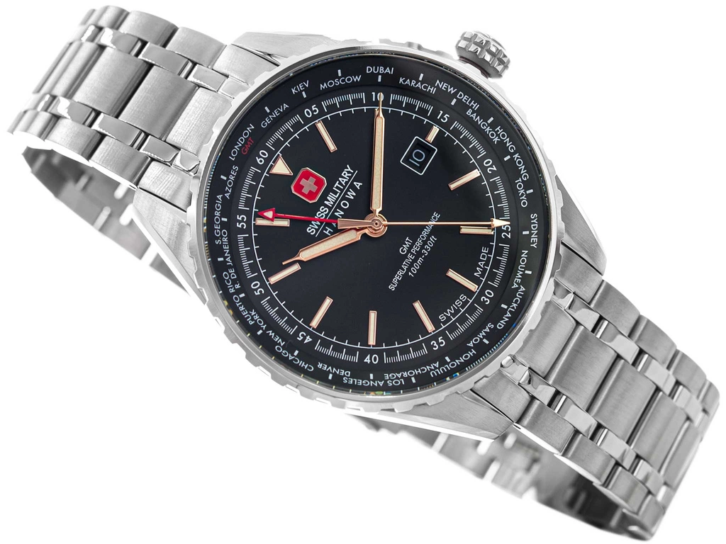 Zegarek męski Swiss Military Hanowa SMWGH0003203 Afterburn GMT
