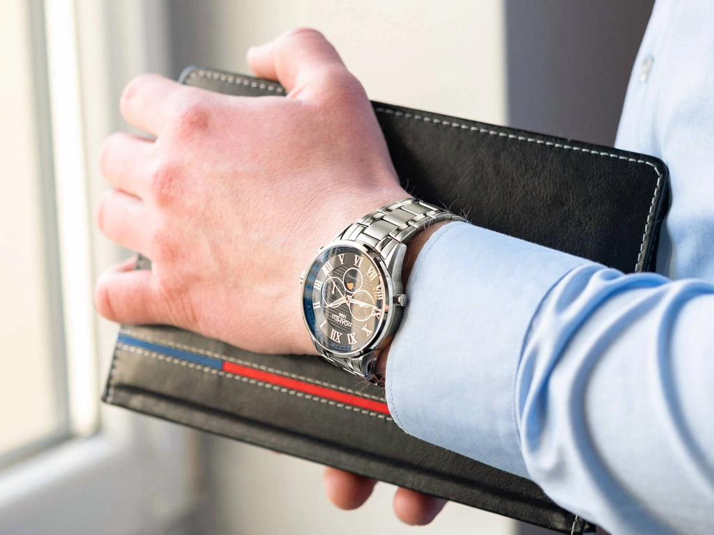 Zegarek męski ROAMER Superior Moonphase 513821 41 85 50