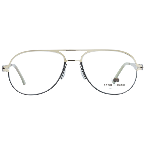 Okulary oprawki Męskie Greater Than Infinity GT012 V04 56 Złote