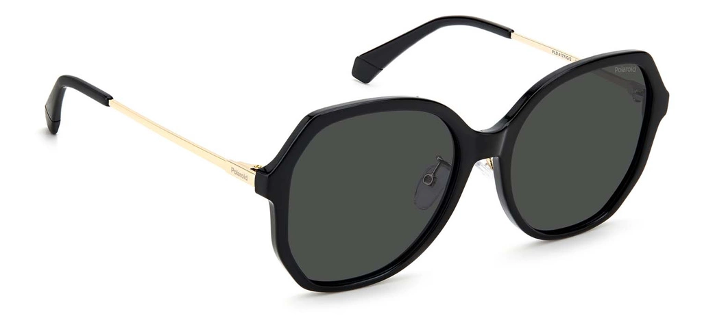 Okulary przeciwsłoneczne damskie Polaroid PLD 6177/G/S 80757M9 Czarne