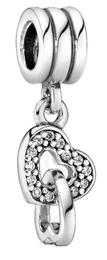 Charms Pandora Zawieszka Nierozłączne serca 791242CZ