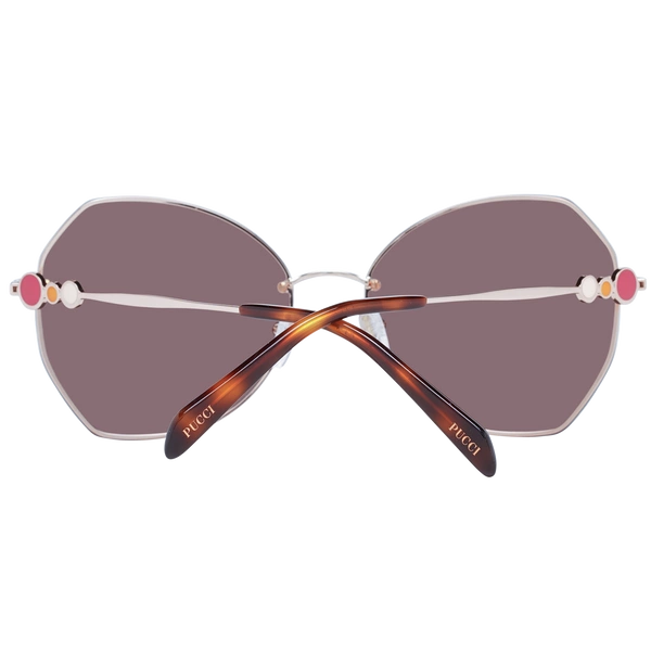 Okulary przeciwsłoneczne Damskie Emilio Pucci EP0178 28E 61 Różowe złoto