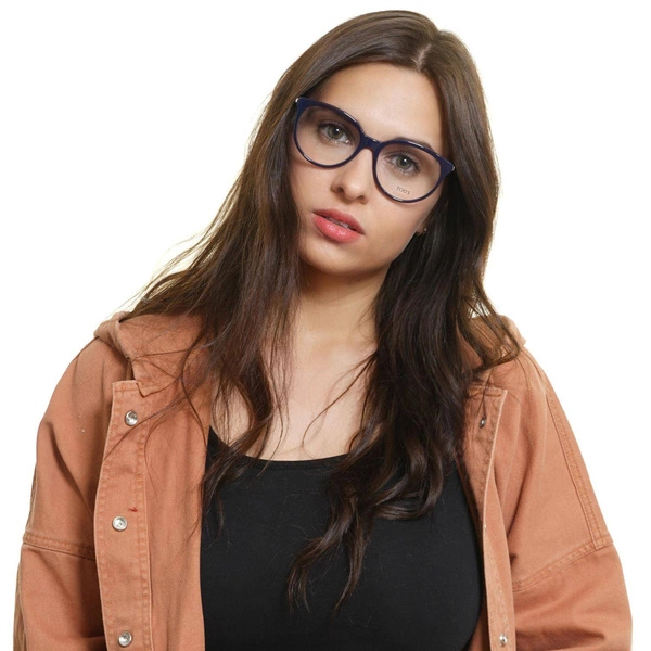 Okulary oprawki damskie Tods TO5192 090 53 Niebieskie