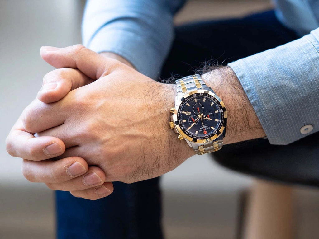 Zegarek męski SWISS ALPINE MILITARY SAM7043.9145 Star Fighter Chrono