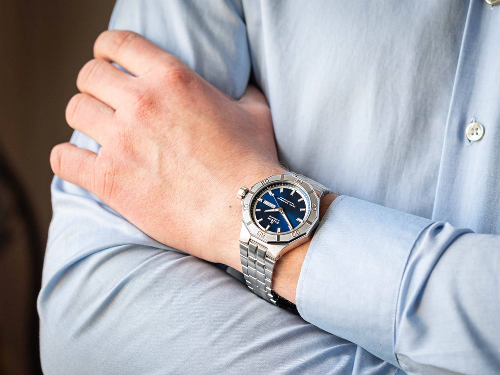 Zegarek męski EDOX 88008 3M BUIN Delfin the Original Day Date Automatic