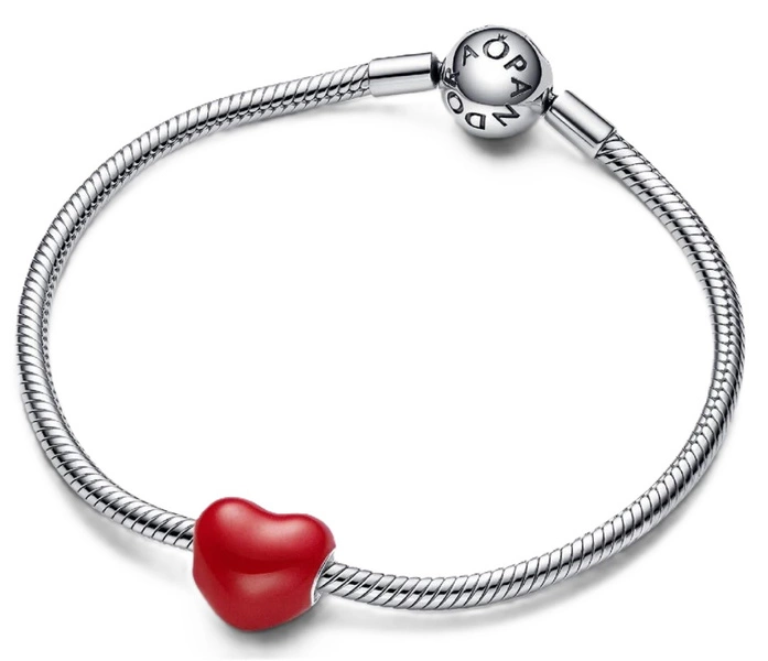 Charms Pandora Zmieniający kolor charms w kształcie serca z ukrytym przesłaniem 793087C01