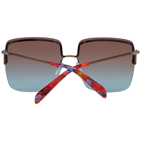 Okulary przeciwsłoneczne damskie Emilio Pucci EP0116 36F 62 Brązowe