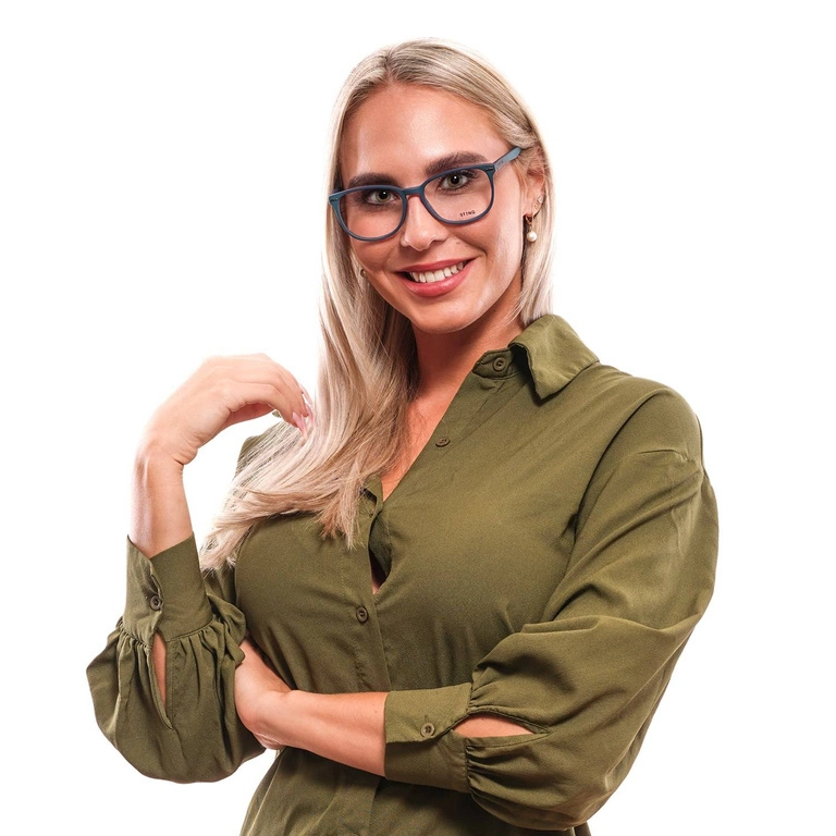 Okulary oprawki Sting VST040 0C03 53 Niebieskie