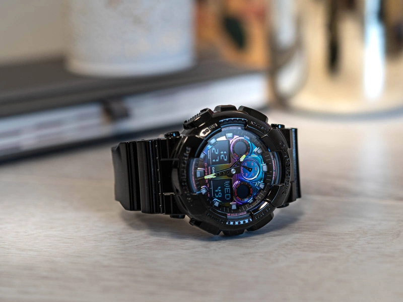 Zegarek męski CASIO G-SHOCK GA-100RGB-1AER Virtual Rainbow