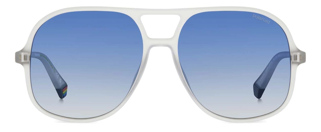 Okulary przeciwsłoneczne Unisex Polaroid PLD 6217/S 2M4Z7 57 Białe
