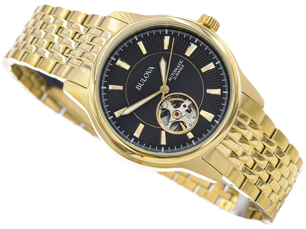Zegarek męski BULOVA 97A168 Open Heart Automatic