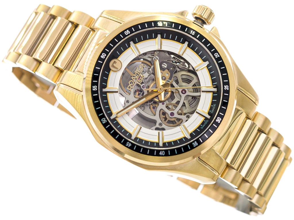 Zegarek męski ROAMER Rockshell Mark III Skeleton 220984 48 55 20