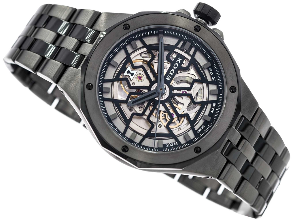Zegarek męski EDOX 85303 357GNM NGN Delfin Mecano