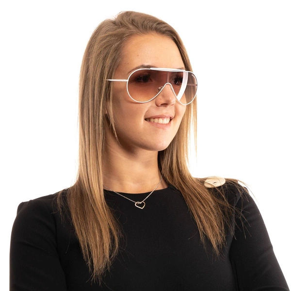 Okulary przeciwsłoneczne damskie Guess GF0370 21F 00 Białe