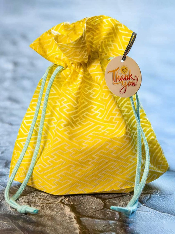 WOREK PREZENTOWY SAKIEWKA żółta