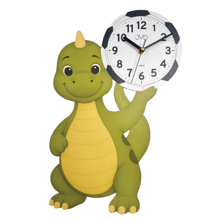 Zegar JVD HJ111 Dinozaur Dziecięcy Cichy mechanizm