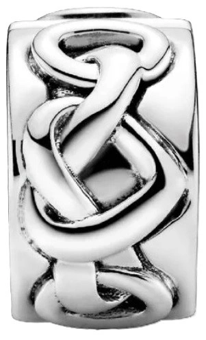 Charms Pandora Klips Związane serca 798035