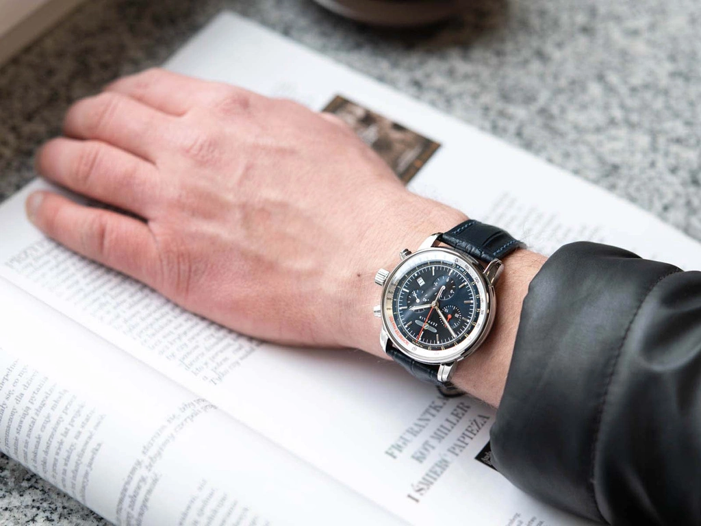 Zegarek męski ZEPPELIN 8888-3 LZ14 Marine Chronograph