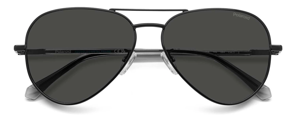 Okulary przeciwsłoneczne męskie Polaroid PLD 4186/G/S/X 80759M9 Czarne