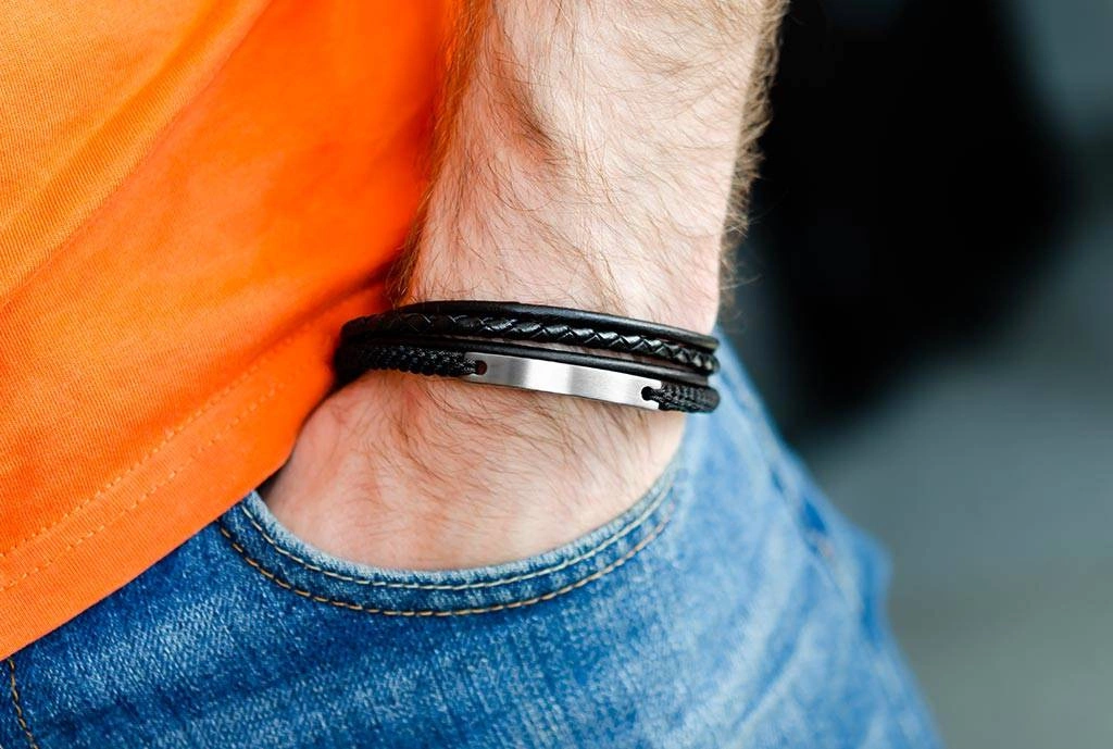 Bransoleta męska Fossil JF03185793