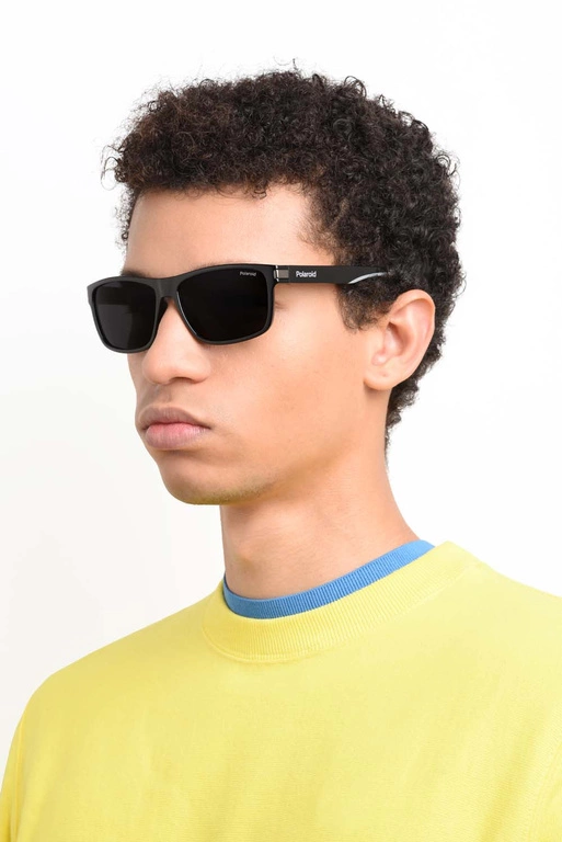 Okulary przeciwsłoneczne męskie Polaroid PLD 2121/S 08A58M9 Czarne