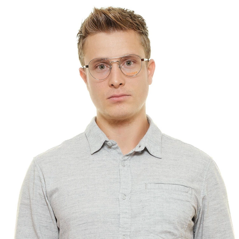 Okulary oprawki męskie Timberland TB1640 010 50 Srebrne
