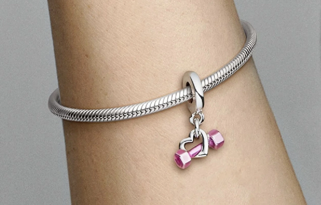 Charms Pandora Zawieszka hantle i serce 799545C01