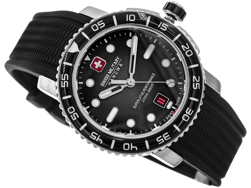 Zegarek męski Swiss Military Hanowa SMWGN0001701 Black Marlin