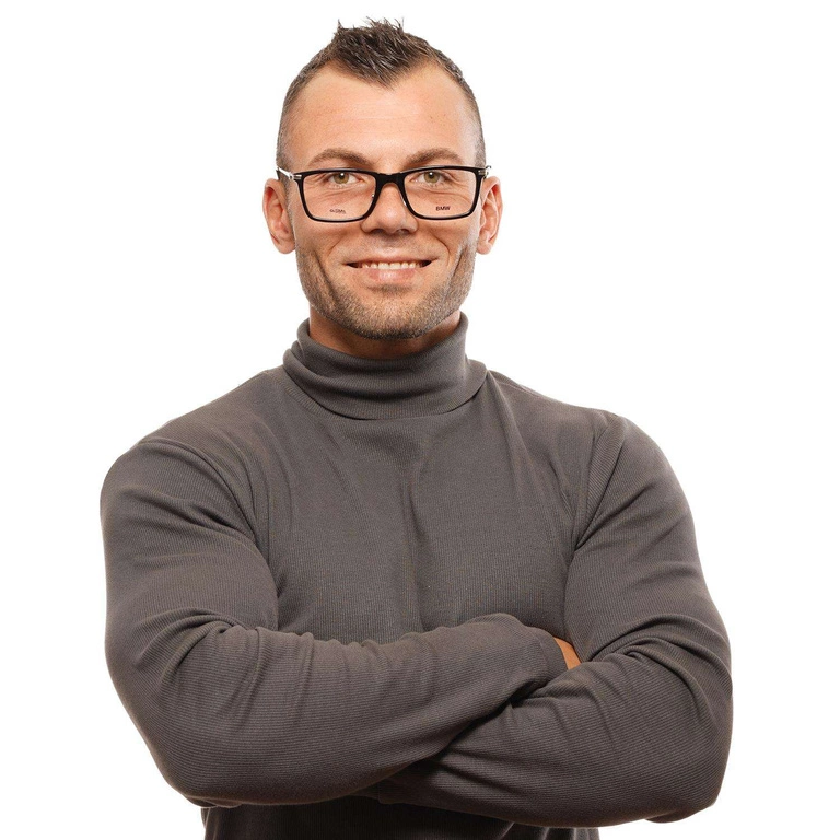 Okulary oprawki Męskie BMW BW5020 001 56 Czarne