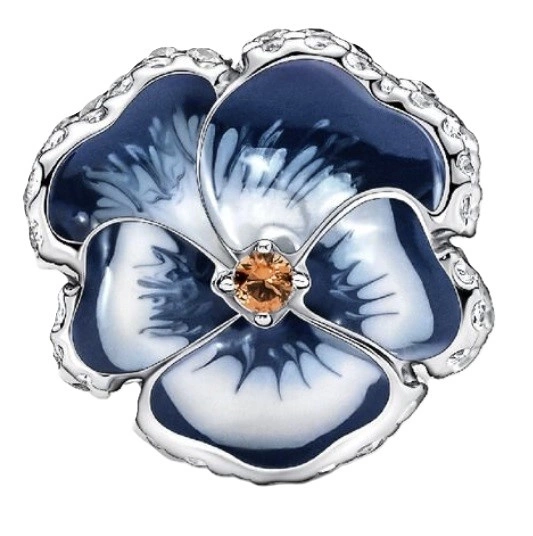 Charms Pandora 790777C02 Błękitny bratek