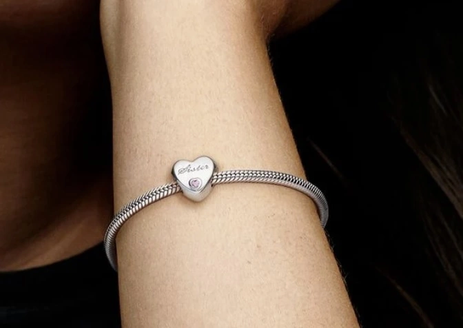 Charms Pandora Serce dla siostry 791946PCZ