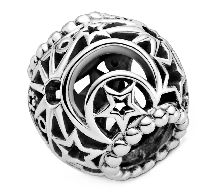 Charms Pandora 799183C00 Ażurowy ze słońcem, gwiazdami i księżycem