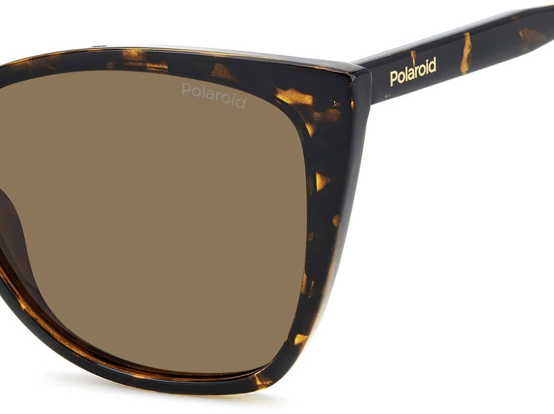 Okulary przeciwsłoneczne damskie Polaroid PLD 4181/S 08656SP Brązowe