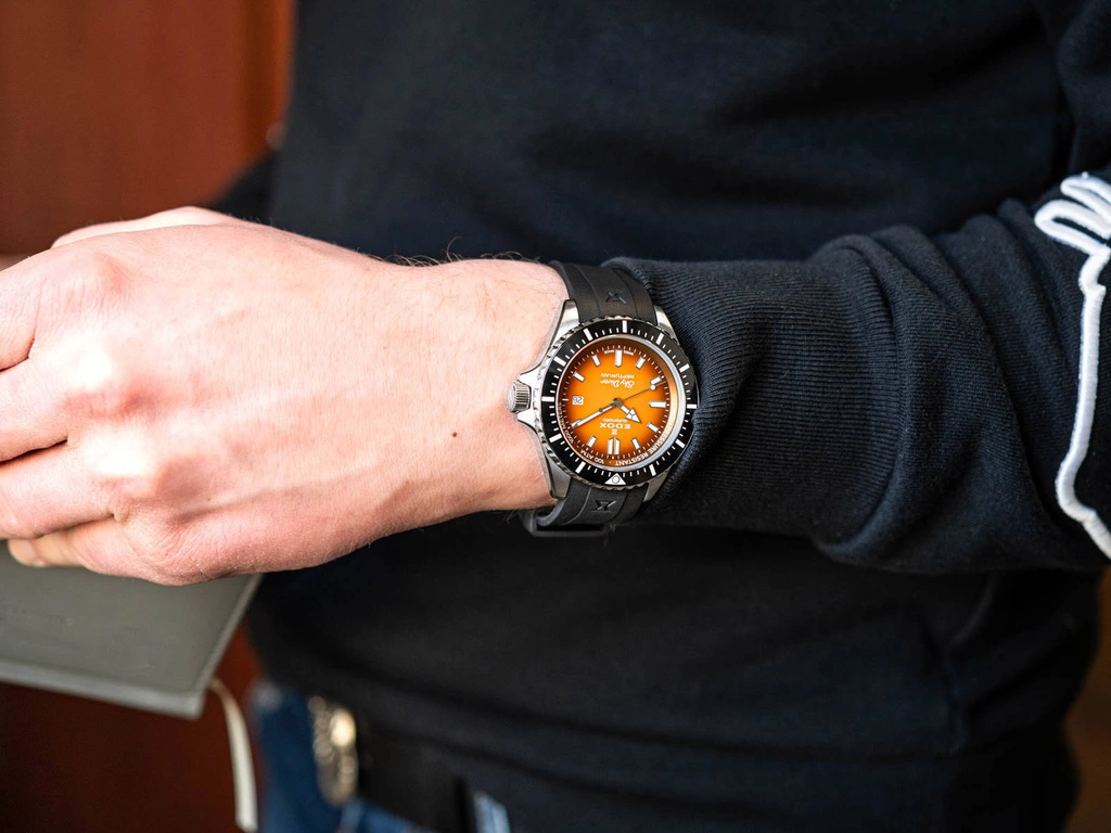 Zegarek męski EDOX 80120 3NCA ODN Skydiver Neptunian