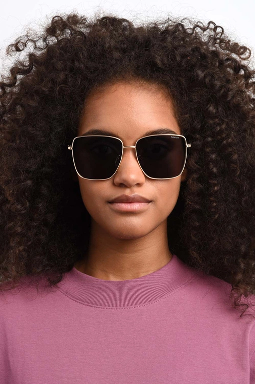 Okulary przeciwsłoneczne damskie Polaroid PLD 6164/G/S RHL59M9 Złote