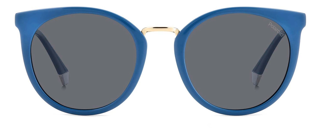 Okulary przeciwsłoneczne damskie Polaroid PLD 4146/S/X MVU53M9 Niebieskie