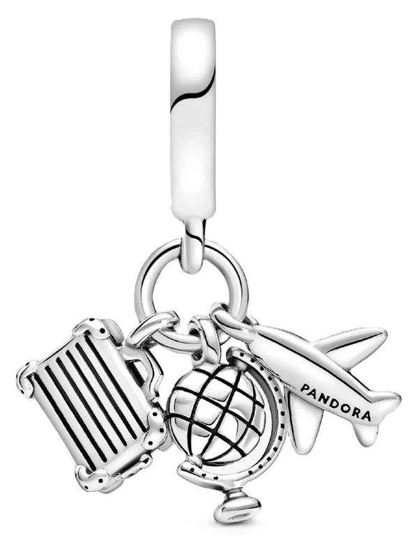 Charms Pandora Zawieszka Samolot, globus i walizka 799435C01