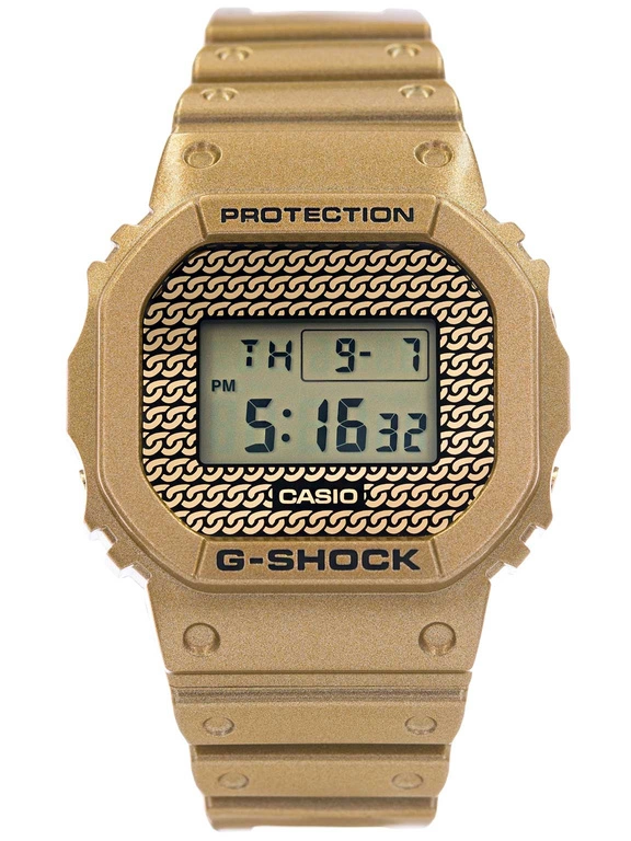 Zegarek męski CASIO G-SHOCK DWE-5600HG-1ER Gold Chain