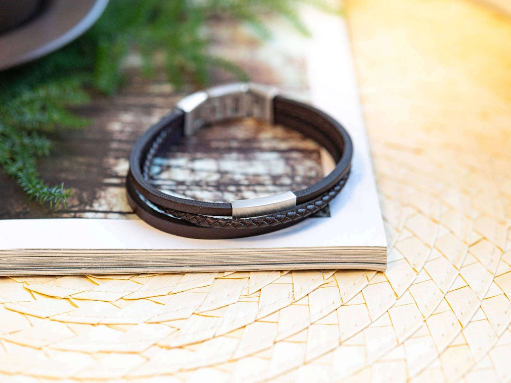 Bransoleta męska Fossil JF03323040