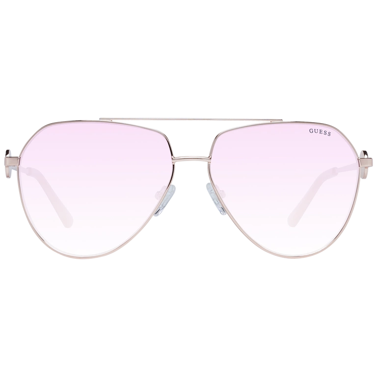 Okulary przeciwsłoneczne damskie Guess GF6140 28T 62 Różowe złoto