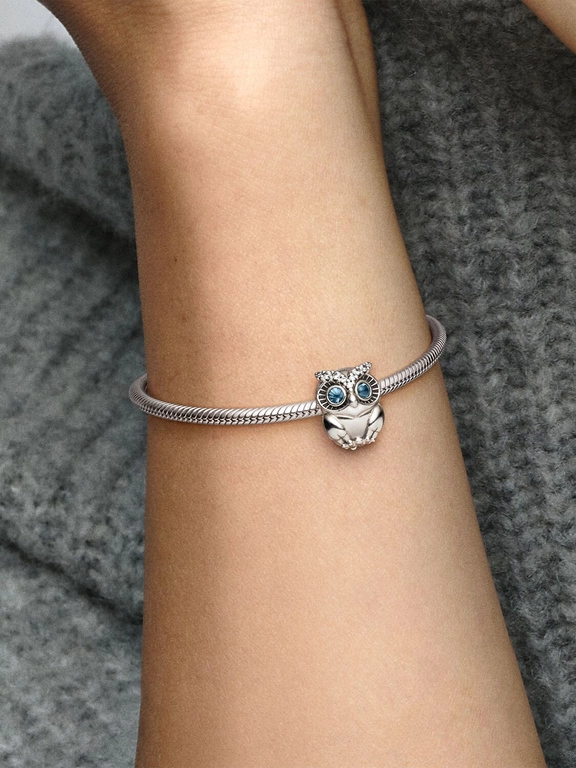 Charms Pandora 798397NBCB Błyszcząca sowa