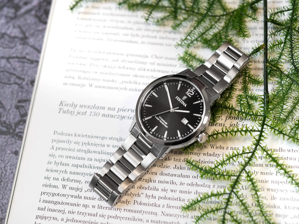 Zegarek męski FESTINA F20435/3 Titanium Date